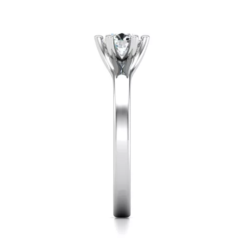 Ékszerpalota eljegyzési gyűrű 0,5ct H/SI gyémánttal BRK643 platina