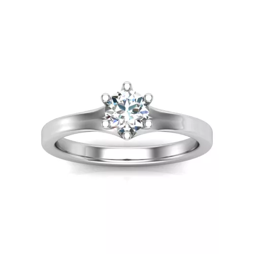Ékszerpalota eljegyzési gyűrű 0,5ct H/SI gyémánttal BRK643 rozé arany