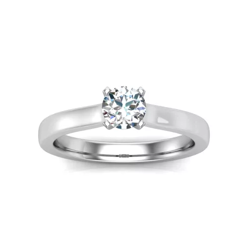 Ékszerpalota eljegyzési gyűrű 0,5ct G/VS gyémánttal BRK644 fehér arany