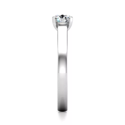 Ékszerpalota eljegyzési gyűrű 0,5ct H/SI gyémánttal BRK644 fehér arany