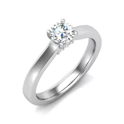   Ékszerpalota eljegyzési gyűrű 0,5ct gyémánttal BRK644 fehér arany