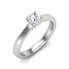 Ékszerpalota eljegyzési gyűrű 0,5ct H/SI gyémánttal BRK644 platina