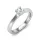 Ékszerpalota eljegyzési gyűrű 0,5ct gyémánttal BRK644 platina