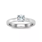Ékszerpalota eljegyzési gyűrű 0,5ct H/SI gyémánttal BRK644 sárga arany