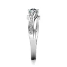 Ékszerpalota eljegyzési gyűrű 0,5ct G/VS gyémánttal BRK645 platina