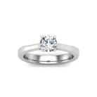 Ékszerpalota eljegyzési gyűrű 0,4ct G/VS gyémánttal BRK646 platina