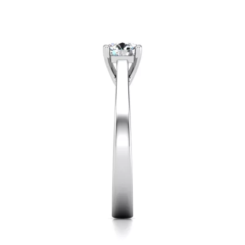 Ékszerpalota eljegyzési gyűrű 0,4ct G/VS gyémánttal BRK646 platina
