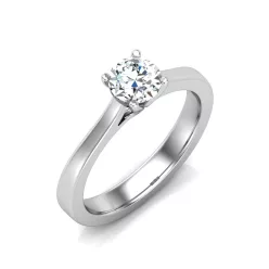   Ékszerpalota eljegyzési gyűrű 0,4ct gyémánttal BRK646 platina