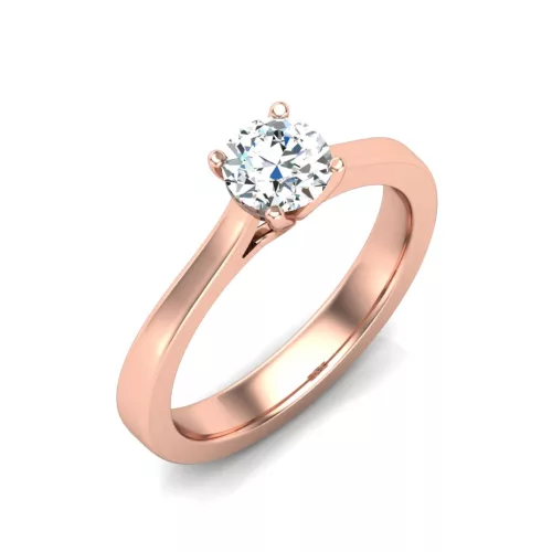 Ékszerpalota eljegyzési gyűrű 0,4ct gyémánttal BRK646 rozé arany