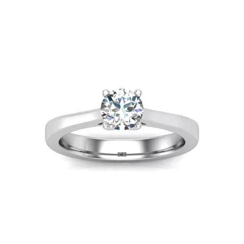 Ékszerpalota eljegyzési gyűrű 0,4ct G/VS gyémánttal BRK646 sárga arany