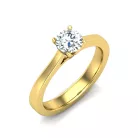 Ékszerpalota eljegyzési gyűrű 0,4ct gyémánttal BRK646 sárga arany