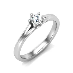   Ékszerpalota eljegyzési gyűrű 0,3ct gyémánttal BRK648 platina