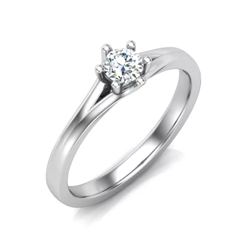 Ékszerpalota eljegyzési gyűrű 0,3ct gyémánttal BRK648 platina
