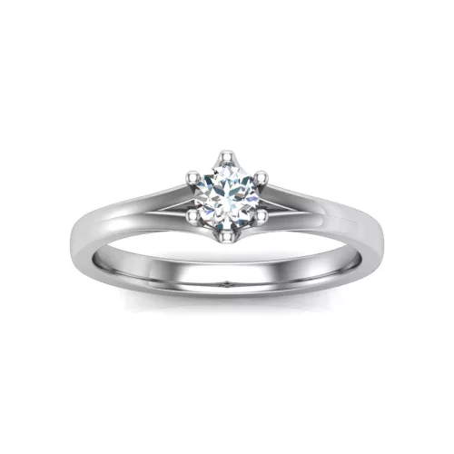 Ékszerpalota eljegyzési gyűrű 0,3ct gyémánttal BRK648 platina