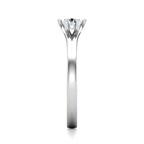 Ékszerpalota eljegyzési gyűrű 0,3ct gyémánttal BRK648 platina