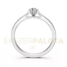 Ékszerpalota eljegyzési gyűrű 0,1ct G/VS gyémánttal BRK649 fehér arany