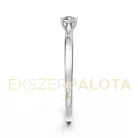 Ékszerpalota eljegyzési gyűrű 0,1ct gyémánttal BRK649 fehér arany