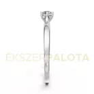 Ékszerpalota eljegyzési gyűrű 0,17ct G/VS gyémánttal BRK649 fehér arany