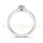 Ékszerpalota eljegyzési gyűrű 0,17ct gyémánttal BRK649 fehér arany