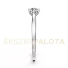 Ékszerpalota eljegyzési gyűrű 0,25ct H/SI gyémánttal BRK649 fehér arany