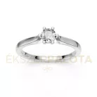 Ékszerpalota eljegyzési gyűrű 0,25ct gyémánttal BRK649 fehér arany