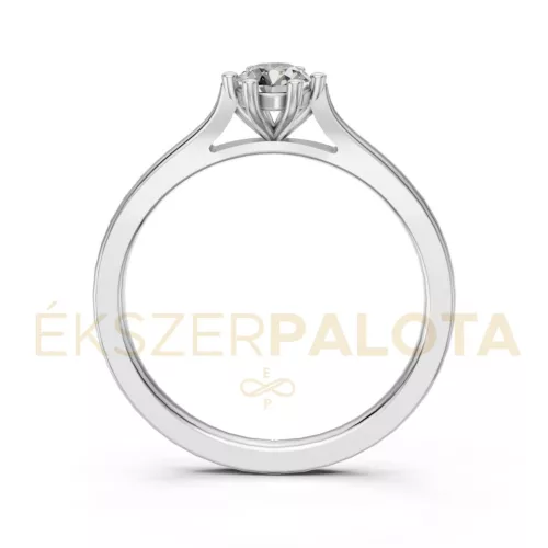 Ékszerpalota eljegyzési gyűrű 0,30ct G/VS gyémánttal BRK649 fehér arany