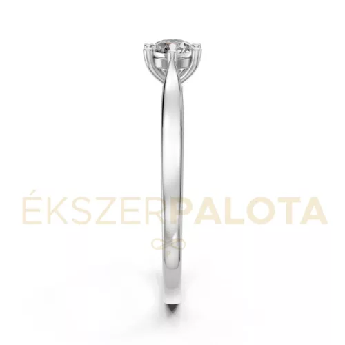 Ékszerpalota eljegyzési gyűrű 0,30ct gyémánttal BRK649 fehér arany