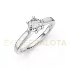 Ékszerpalota eljegyzési gyűrű 0,40ct G/VS gyémánttal BRK649 fehér arany