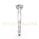 Ékszerpalota eljegyzési gyűrű 0,5ct G/VS gyémánttal BRK649 fehér arany
