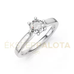   Ékszerpalota eljegyzési gyűrű 0,5ct gyémánttal BRK649 fehér arany