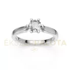 Ékszerpalota eljegyzési gyűrű 0,5ct gyémánttal BRK649 fehér arany