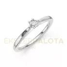 Ékszerpalota eljegyzési gyűrű 0,1ct gyémánttal BRK649 platina