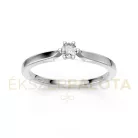 Ékszerpalota eljegyzési gyűrű 0,1ct gyémánttal BRK649 platina