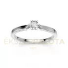 Ékszerpalota eljegyzési gyűrű 0,20ct gyémánttal BRK649 platina