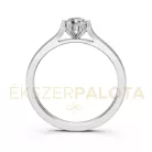 Ékszerpalota eljegyzési gyűrű 0,25ct G/VS gyémánttal BRK649 platina