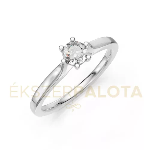 Ékszerpalota eljegyzési gyűrű 0,25ct H/SI gyémánttal BRK649 platina