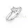 Ékszerpalota eljegyzési gyűrű 0,5ct G/VS gyémánttal BRK649 platina