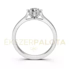 Ékszerpalota eljegyzési gyűrű 0,5ct gyémánttal BRK649 platina