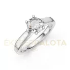 Ékszerpalota eljegyzési gyűrű 0,8ct H/SI gyémánttal BRK649 platina