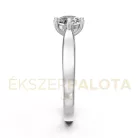 Ékszerpalota eljegyzési gyűrű 0,8ct H/SI gyémánttal BRK649 platina