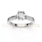 Ékszerpalota eljegyzési gyűrű 0,8ct H/SI gyémánttal BRK649 platina