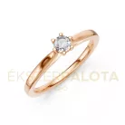 Ékszerpalota eljegyzési gyűrű 0,17ct G/VS gyémánttal BRK649 rozé arany