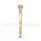 Ékszerpalota eljegyzési gyűrű 0,17ct gyémánttal BRK649 rozé arany