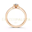 Ékszerpalota eljegyzési gyűrű 0,20ct G/VS gyémánttal BRK649 rozé arany
