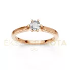 Ékszerpalota eljegyzési gyűrű 0,25ct G/VS gyémánttal BRK649 rozé arany