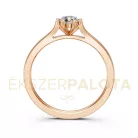 Ékszerpalota eljegyzési gyűrű 0,25ct gyémánttal BRK649 rozé arany