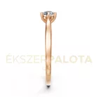 Ékszerpalota eljegyzési gyűrű 0,30ct H/SI gyémánttal BRK649 rozé arany