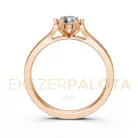 Ékszerpalota eljegyzési gyűrű 0,40ct G/VS gyémánttal BRK649 rozé arany