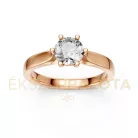 Ékszerpalota eljegyzési gyűrű 0,8ct gyémánttal BRK649 rozé arany