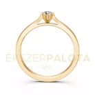 Ékszerpalota eljegyzési gyűrű 0,1ct G/VS gyémánttal BRK649 sárga arany